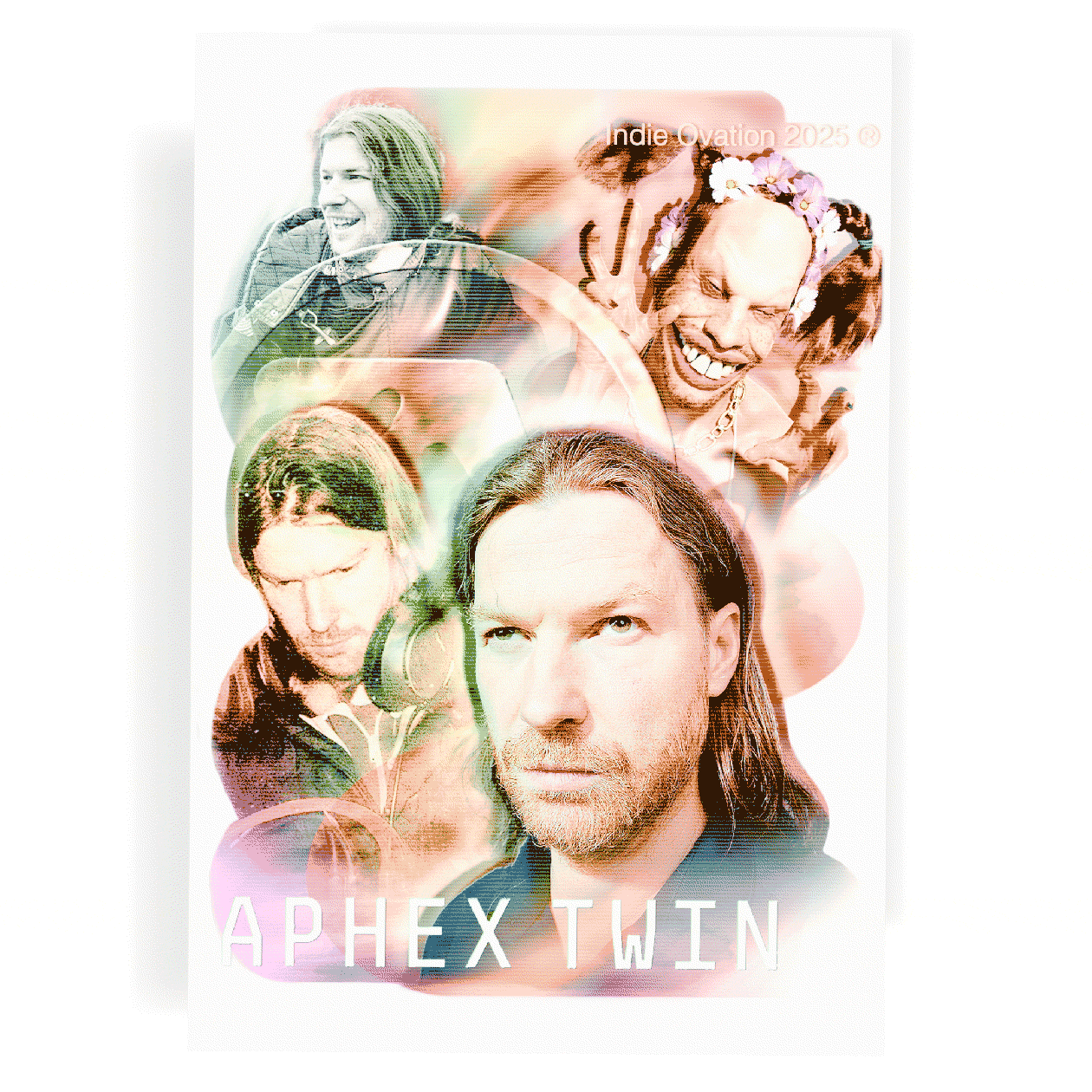 Aphex Twin Collage Poster – Limited Edition Electronic Music Wall