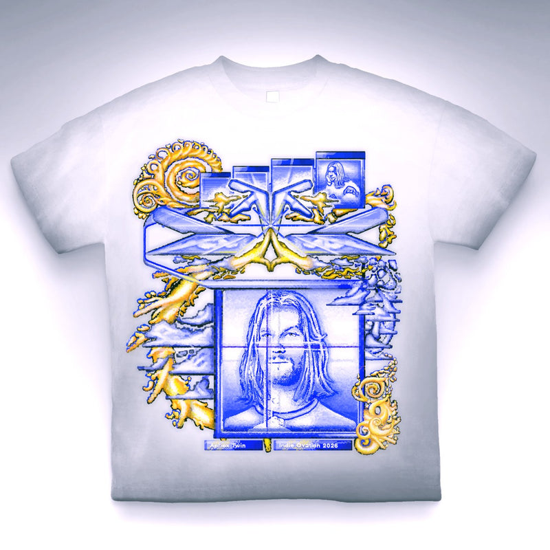 "Electric Alchemy" Aphex Twin Neo-Baroque Tribute Tee - Premium Garment-dyed "MADE IN USA" 100% Cotton - White, Sage, Blue, Navy