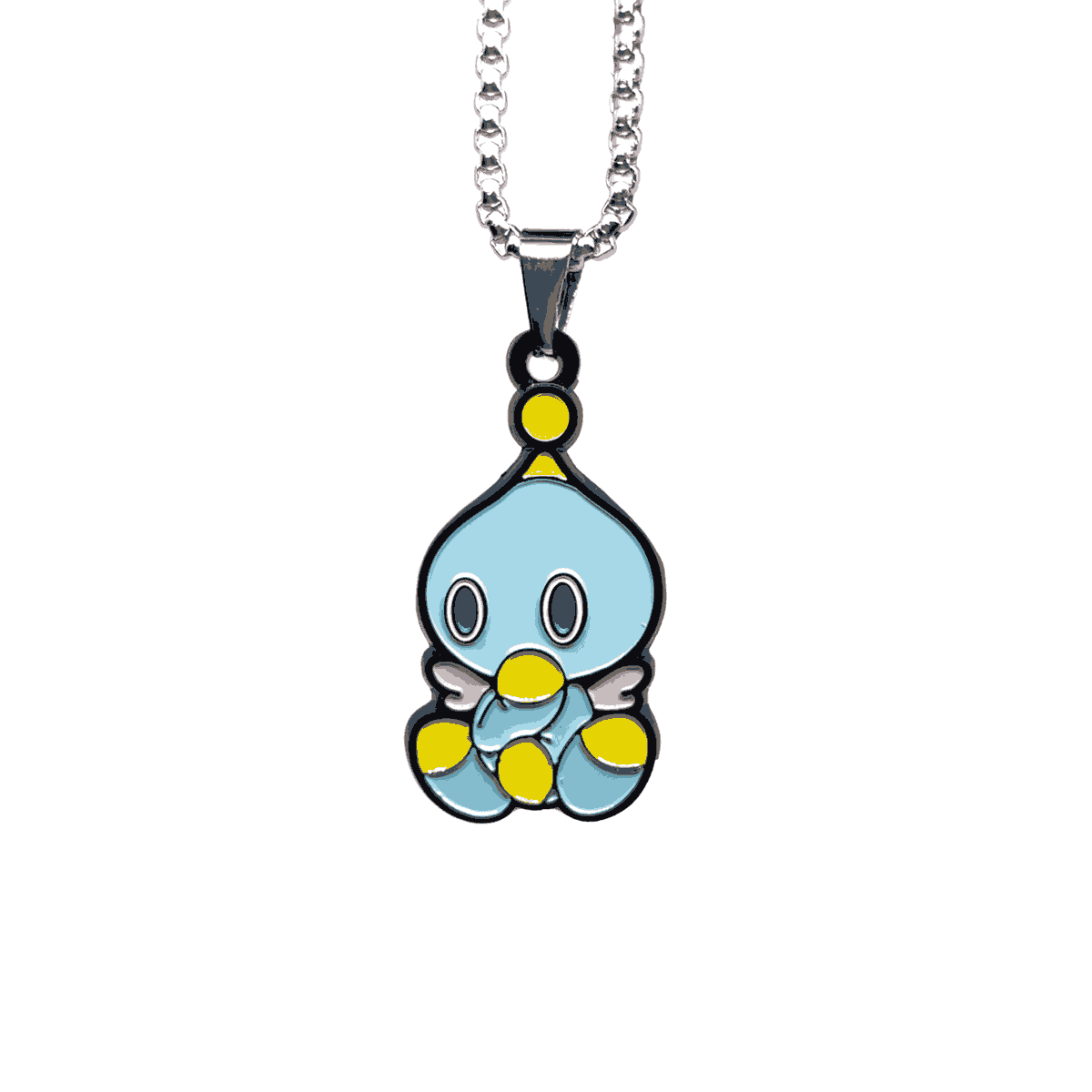 Sonic Adventure Fan-Made Chao Enamel Pendant Chain Necklace – 60cm