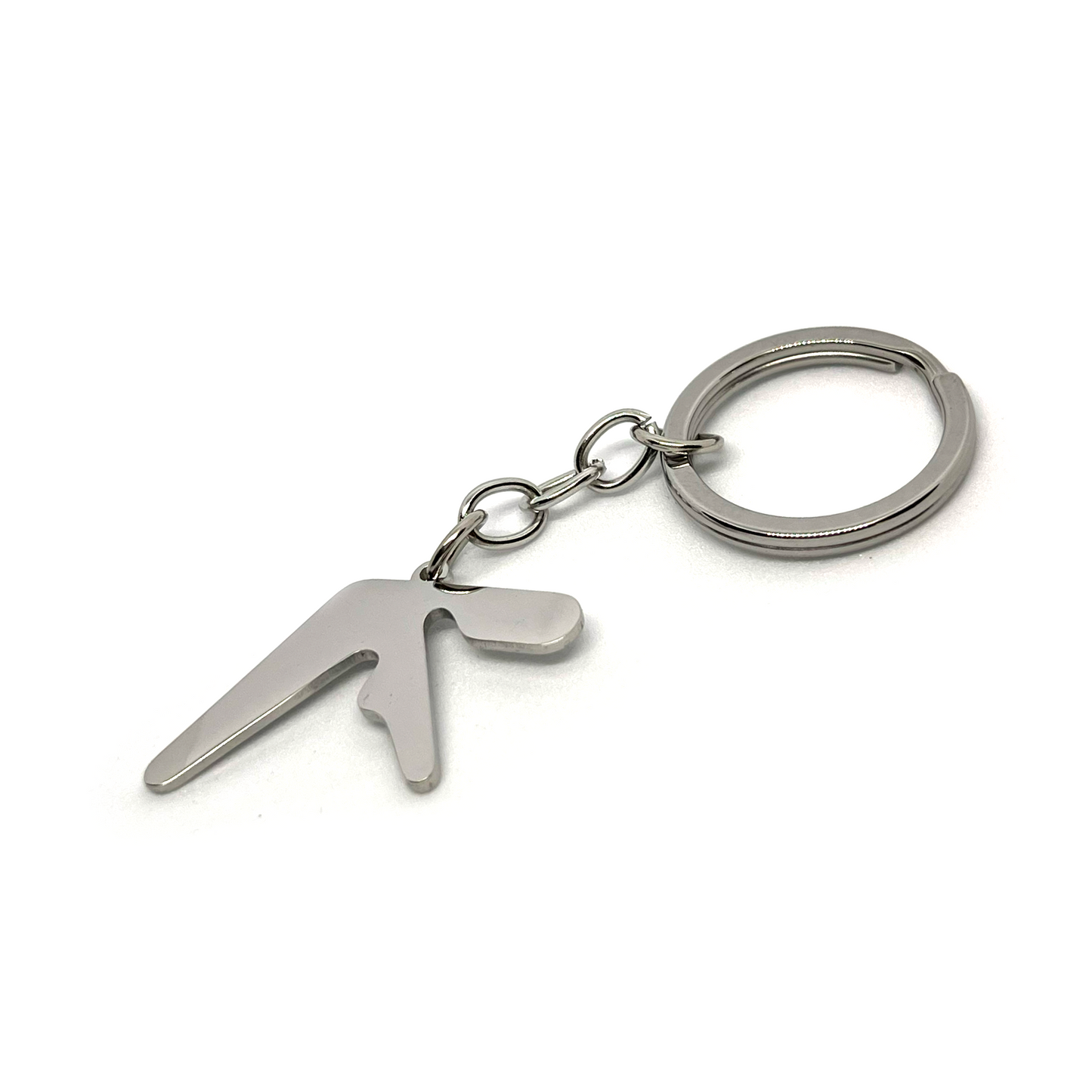 Aphex Twin Logo Fan-Made Stainless Steel Keychain - 1.25in Logo Pendant