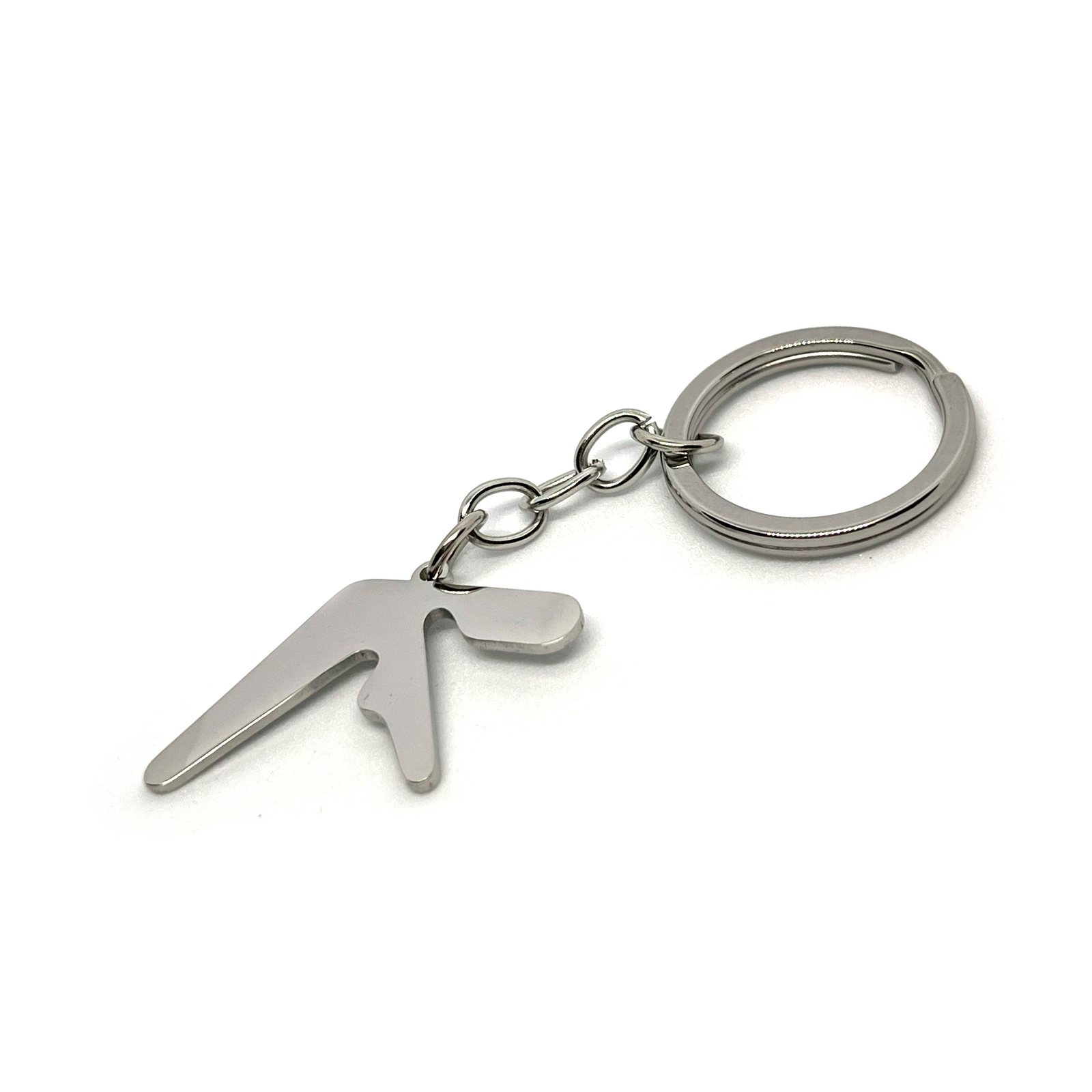 Aphex Twin Logo Fan-Made Stainless Steel Keychain - 1.25in Logo Pendant - Indie Ovation