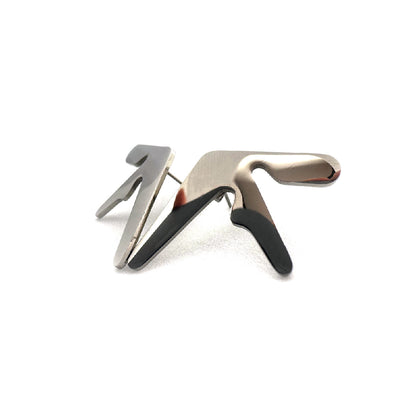 Aphex Twin logo stainless steel large stud earrings – 1.25-inch fan-made design for Aphex Twin fans