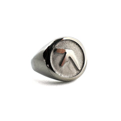 Aphex Twin logo stainless steel ring – non-rust fan-made jewelry available in sizes 5-12