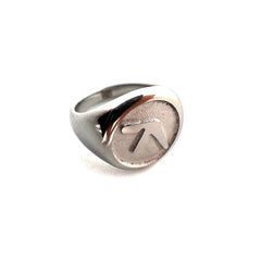 Aphex Twin logo stainless steel ring – non-rust fan-made jewelry available in sizes 5-12