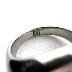 Aphex Twin logo stainless steel ring – non-rust fan-made jewelry available in sizes 5-12