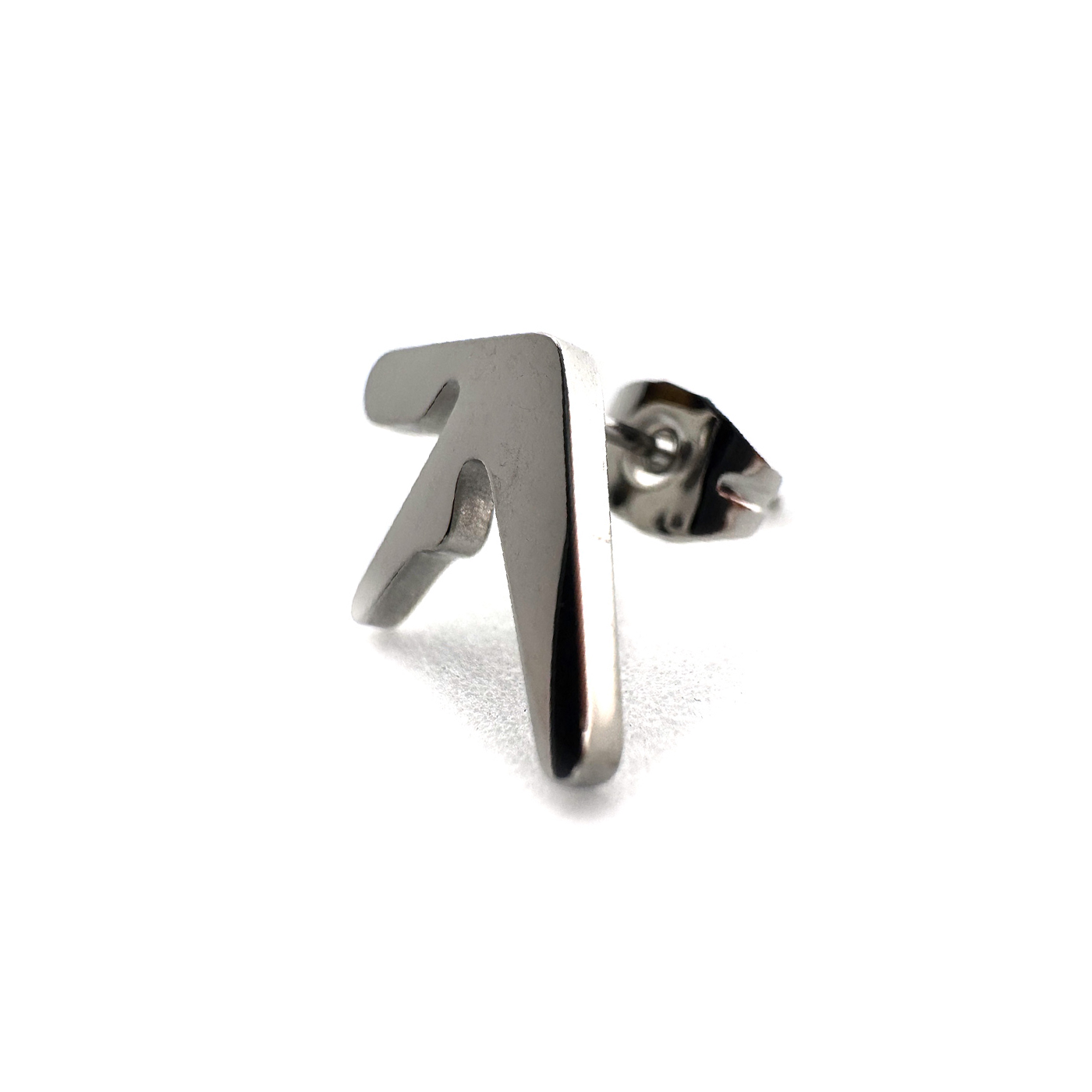 Aphex Twin logo stainless steel small stud earrings – 0.5-inch fan-made design for Aphex Twin fans