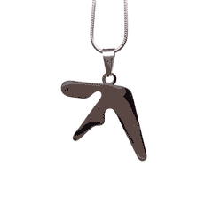 Aphex Twin Logo Fan-Made Stainless Steel Pendant Chain Necklace – 60cm Stainless Steel Chain - Indie Ovation