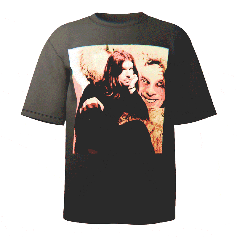 Aphex Twin Portrait T-shirt in black featuring a striking portrait of Richard D. James, crafted with ultra-soft Comfort Colors 100% ringspun cotton for breathable comfort and a relaxed fit, designed and printed in the USA.