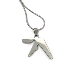 Aphex Twin Logo Fan-Made Stainless Steel Pendant Chain Necklace – 60cm Stainless Steel Chain - Indie Ovation