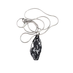 Death Grips 'The Money Store' enamel pendant chain necklace – 1.5-inch fan-made design with 60cm stainless steel chain