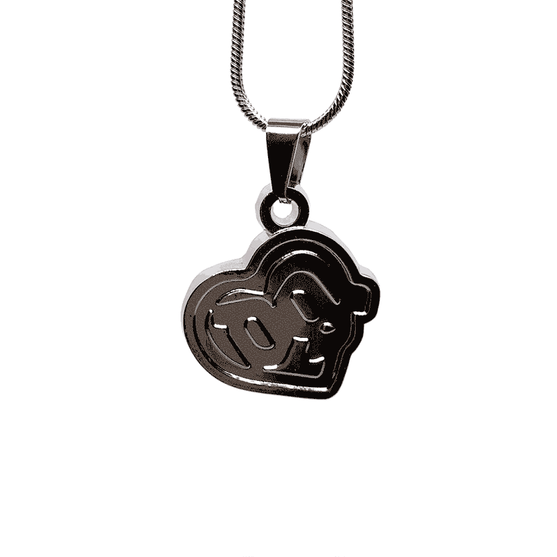 Drain Gang Fan-Made Love Pill Logo Pendant Chain Necklace – 60cm Stainless Steel Chain