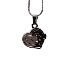 Drain Gang Love Pill logo stainless steel pendant chain necklace – 1-inch fan-made design with 60cm chain