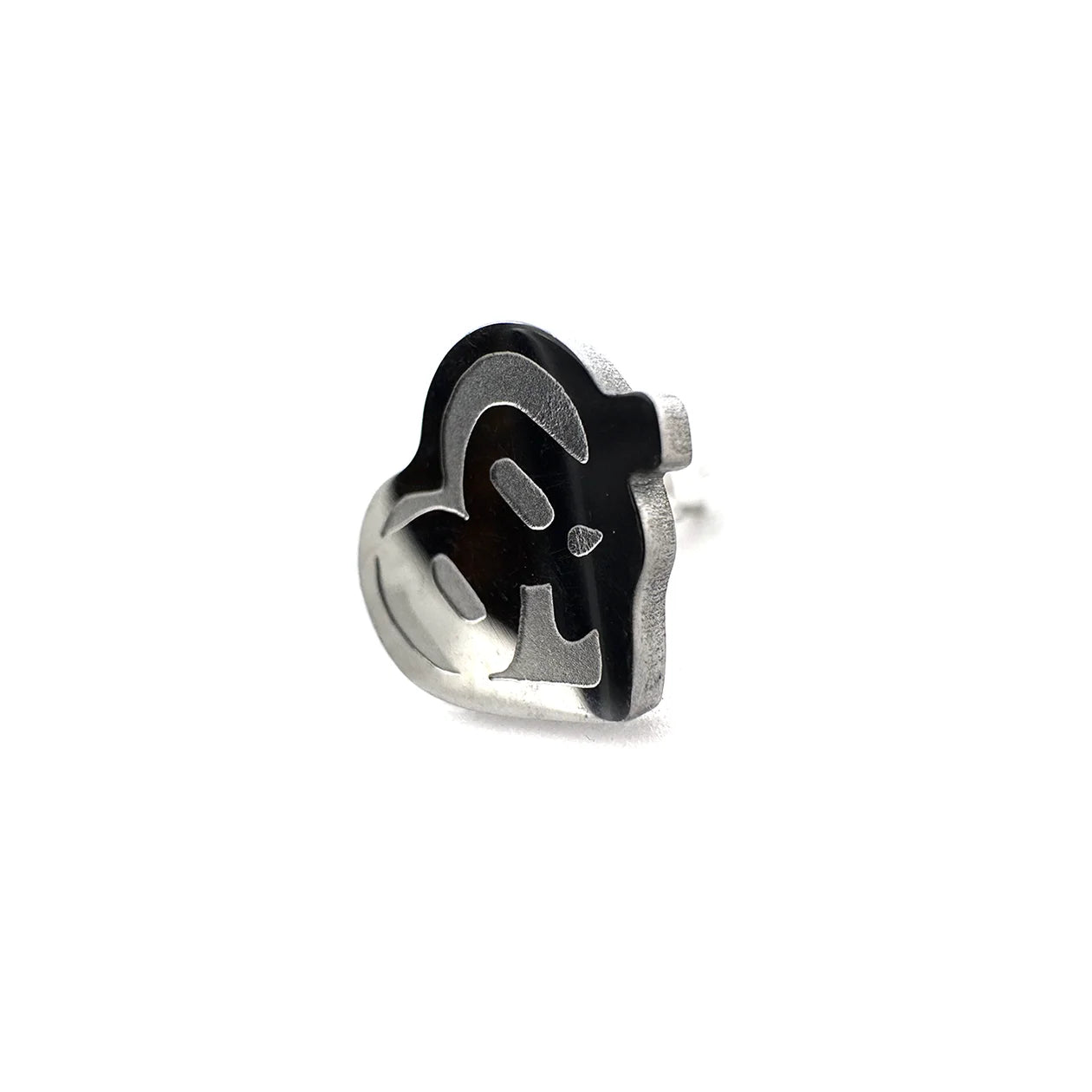 Drain Gang Love Pill logo stainless steel stud earrings – 0.5-inch fan-made minimalist design