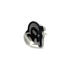 Drain Gang Love Pill logo stainless steel stud earrings – 0.5-inch fan-made minimalist design