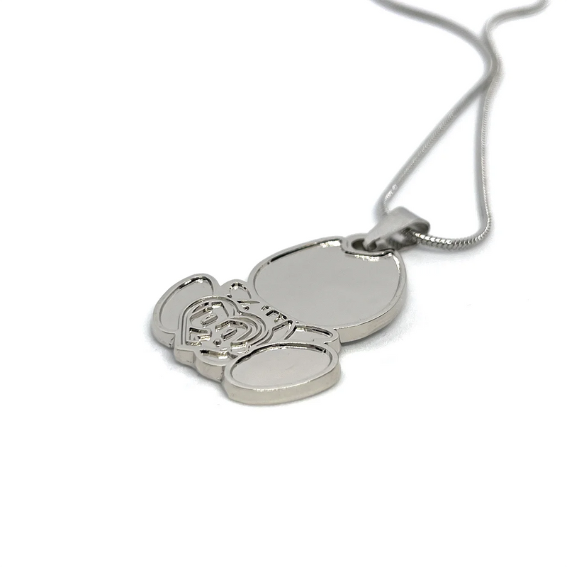 Drain Gang Fan-Made Chibi Logo Pendant Chain Necklace – 60cm Stainless Steel Chain - Indie Ovation