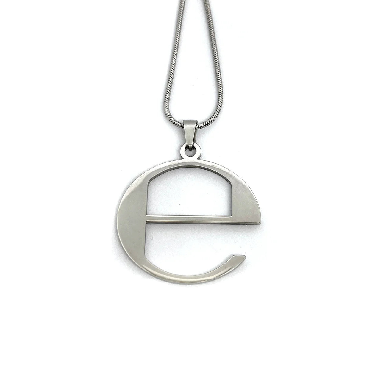 Ecco2k "E" Album Fan-Made Stainless Steel Pendant Chain Necklace – 60cm Stainless Steel Chain - Indie Ovation