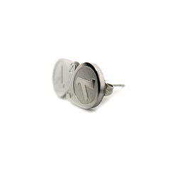 Half Life 2 Lambda Logo Fan-Made Stainless Steel Small Stud Earrings - 0.5in Stainless Steel