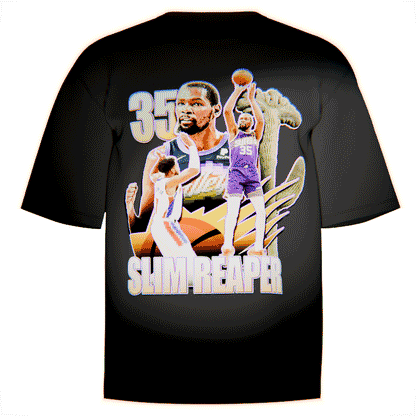 Slim Reaper Kevin Durant vintage Phoenix Suns shirt in black, made with ultra-soft Comfort Colors ringspun cotton.