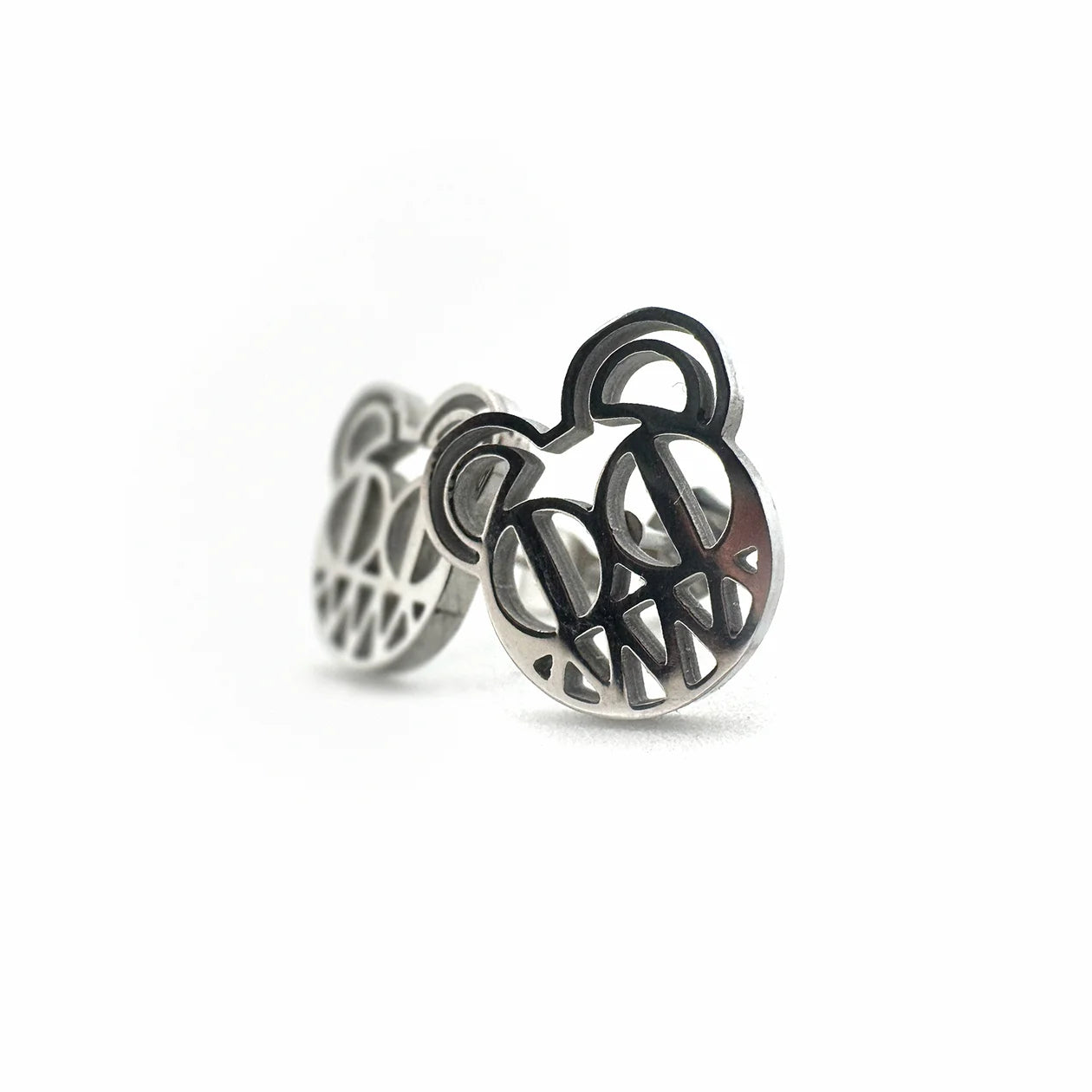 Radiohead logo stainless steel stud earrings – 0.5-inch hypoallergenic fan jewelry for Radiohead fans