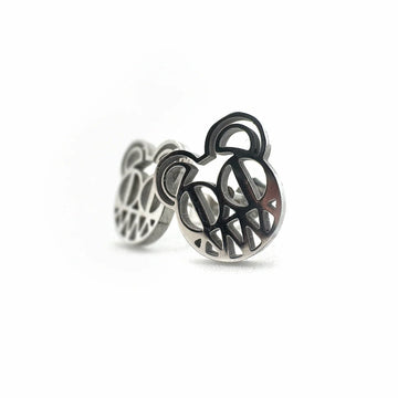 Radiohead logo stainless steel stud earrings – 0.5-inch hypoallergenic fan jewelry for Radiohead fans