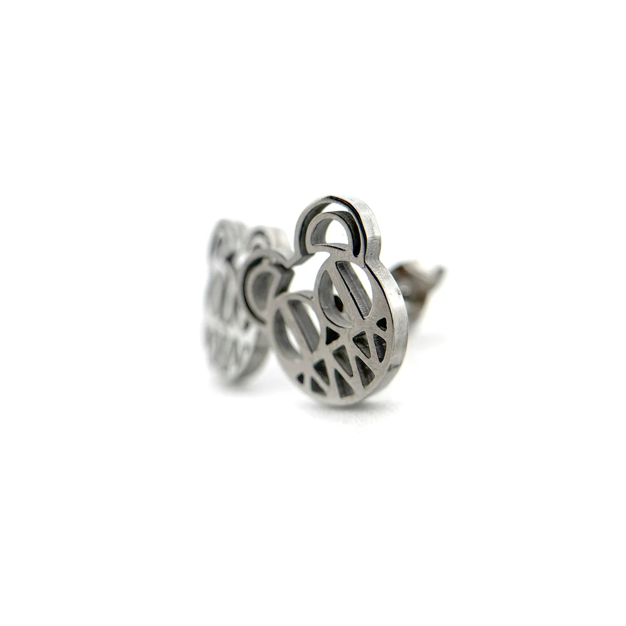Radiohead logo stainless steel stud earrings – 0.5-inch hypoallergenic fan jewelry for Radiohead fans