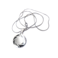 stainless steel aperture science logo necklace from Portal 2