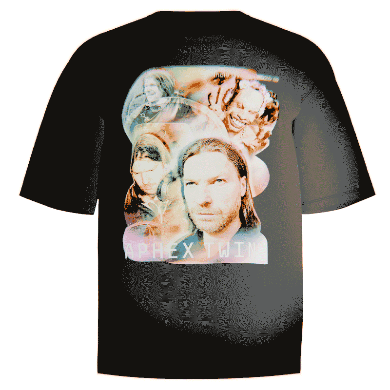 Aphex Twin Vintage Band Tee - Black, Light Green – Indie Ovation Aphex Twin Vintage Band Tee - Black, Light Green – Indie Ovation