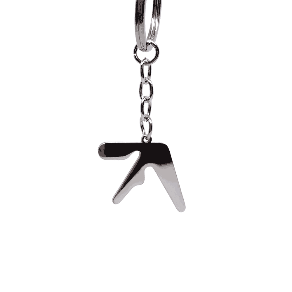 Aphex Twin Logo Fan-Made Stainless Steel Keychain - 1.25in Logo Pendant - Indie Ovation
