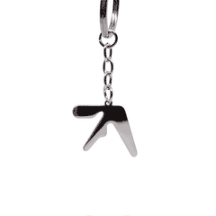 Aphex Twin Logo Fan-Made Stainless Steel Keychain - 1.25in Logo Pendant - Indie Ovation