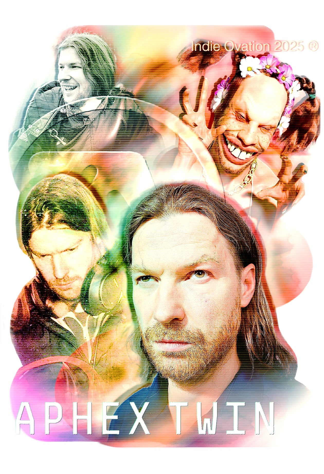 Aphex Twin Collage Poster – Limited Edition Electronic Music Wall