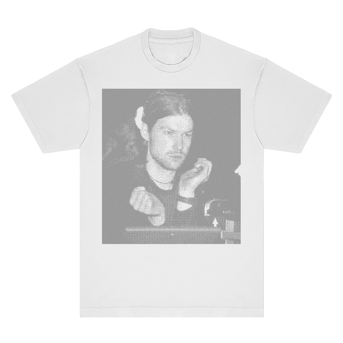 Aphex Twin Portrait Ringspun T-Shirt - Wine, Black & White - Comfort Colors 100% Cotton