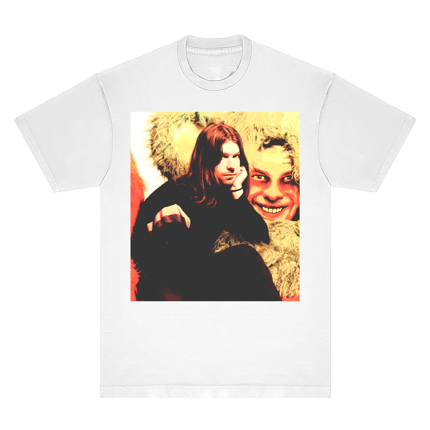 Aphex Twin Portrait Ringspun T-Shirt - Black, White - Comfort Colors 100% Cotton