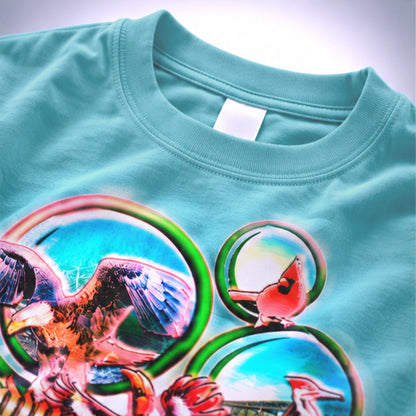 "Bird Watch Legacy" Bird Watching Nature Tee - Premium Garment-dyed "MADE IN USA" 100% Cotton