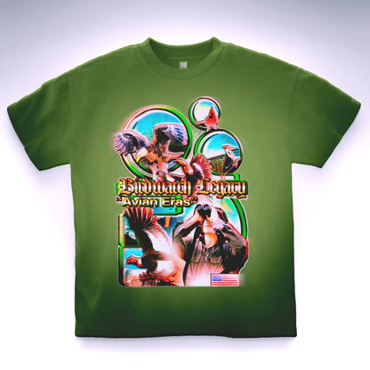 "Bird Watch Legacy" Bird Watching Nature Tee - Premium Garment-dyed "MADE IN USA" 100% Cotton