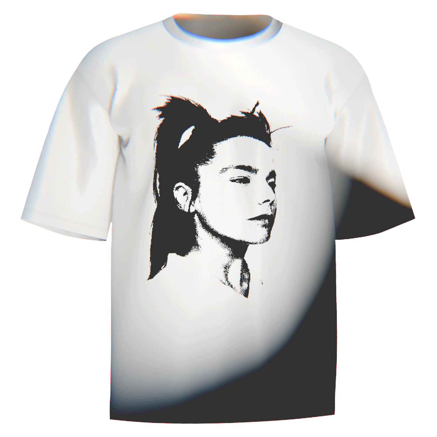 Björk グラフィックTシャツ ホワイト Bjork 90s Portrait T-Shirt | Comfort Colors Cotton | Iconic