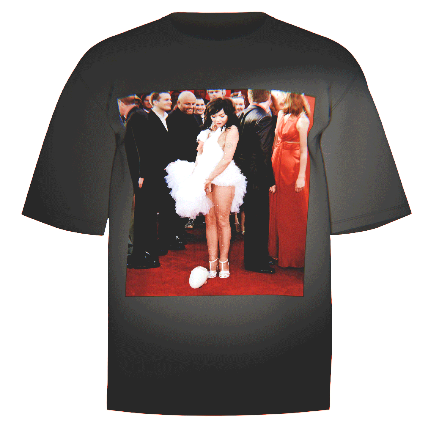 Bjork Goose Dress Portrait T-Shirt | Comfort Colors Cotton