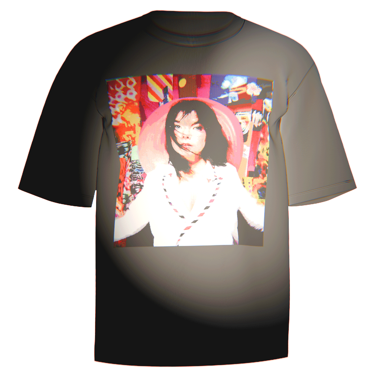 本物 ビョーク パンフレット Bjork ポスター Tシャツ POST ポスト Bjork Post Portrait T-Shirt | Comfort Colors Cotton | Iconic Fan
