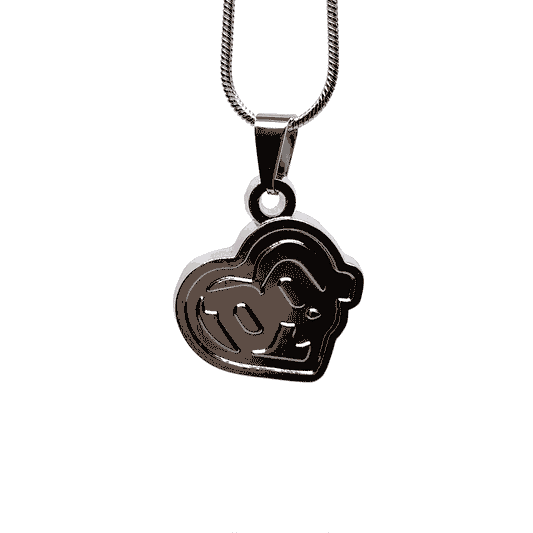 Drain Gang Fan-Made Love Pill Logo Pendant Chain Necklace – 60cm Stainless Steel Chain