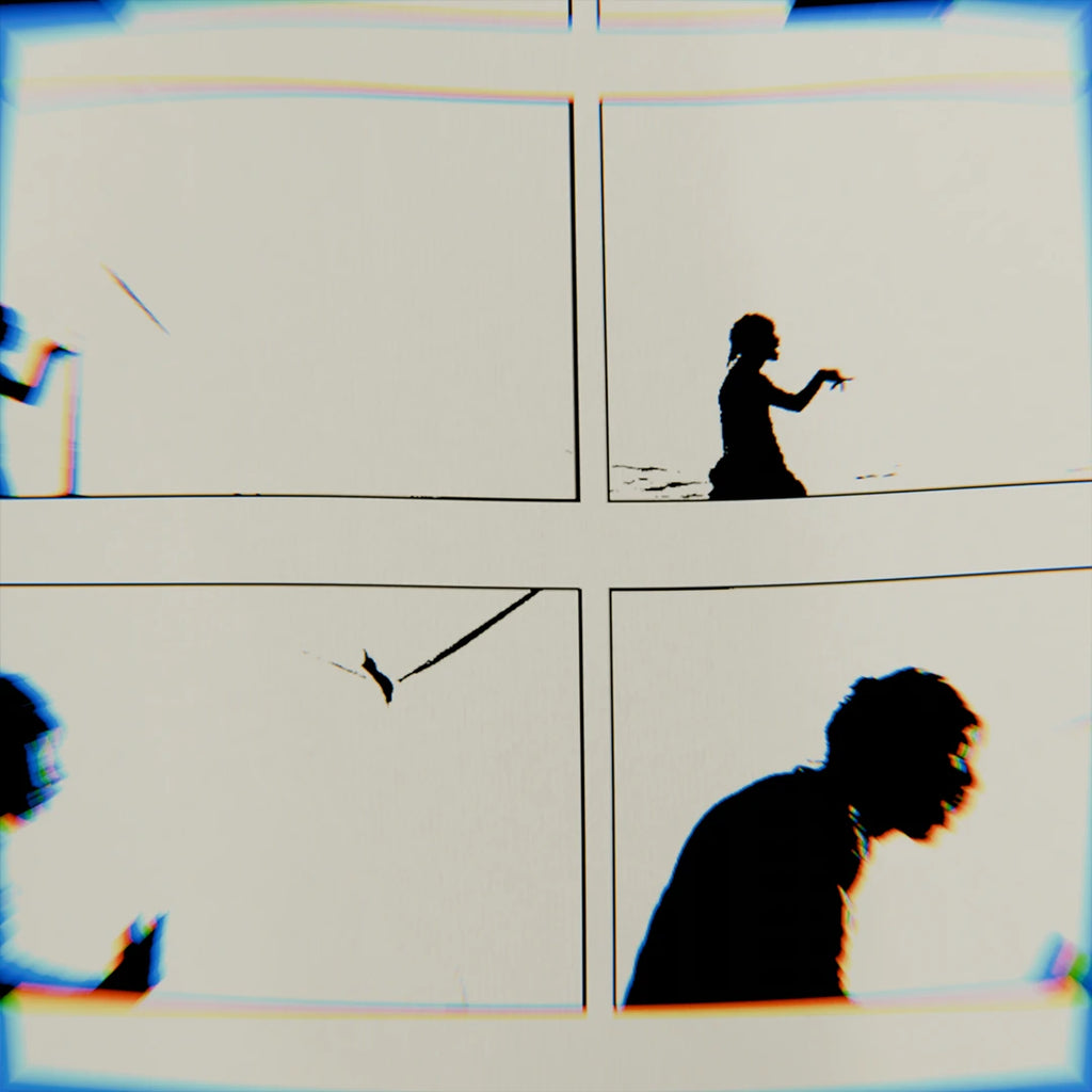 Close up image of Ecco2k "Peroxide" Music Video frames tee.