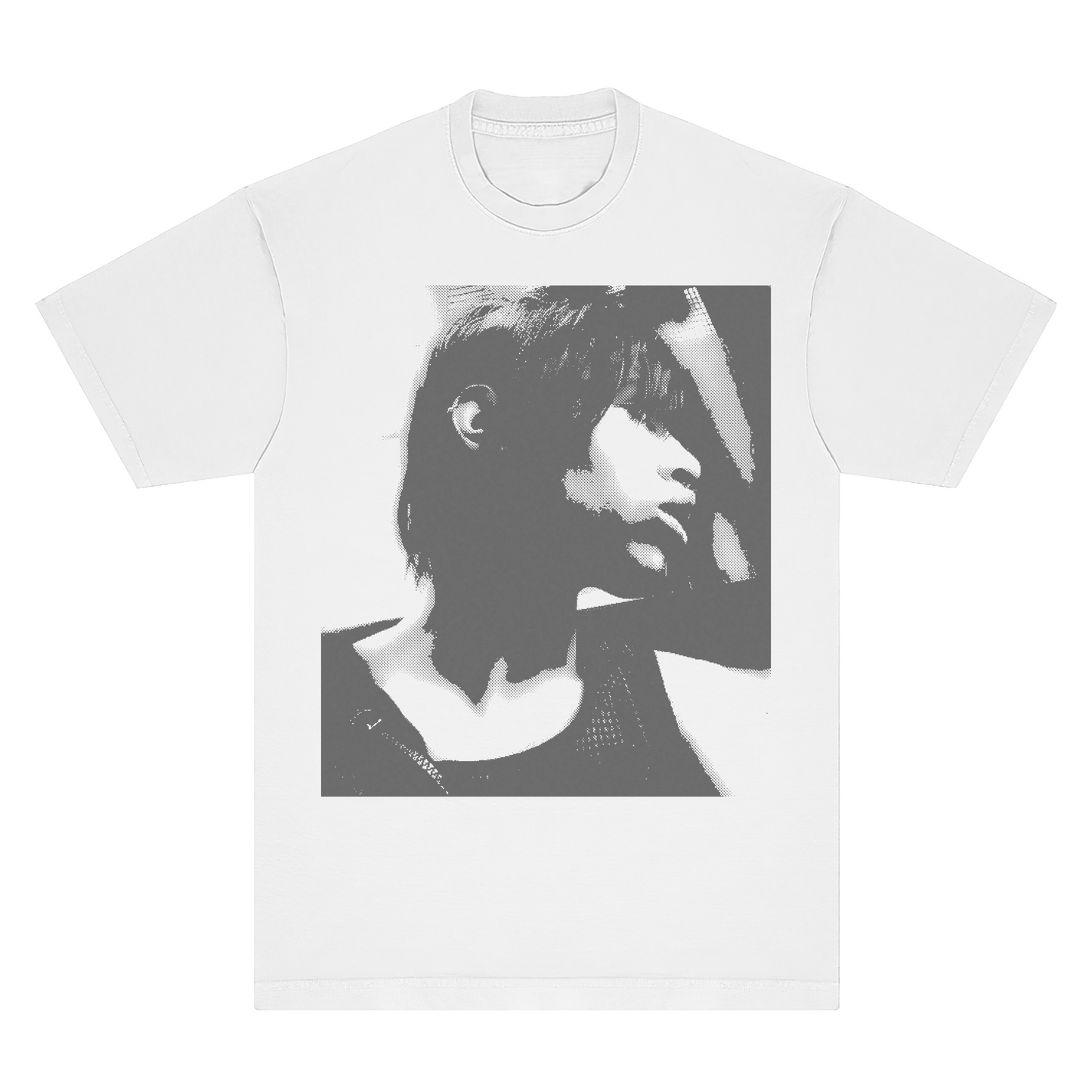 Ecco2k Portrait Ringspun T-Shirt - White, Creme & Black - Comfort Colors 100% Cotton