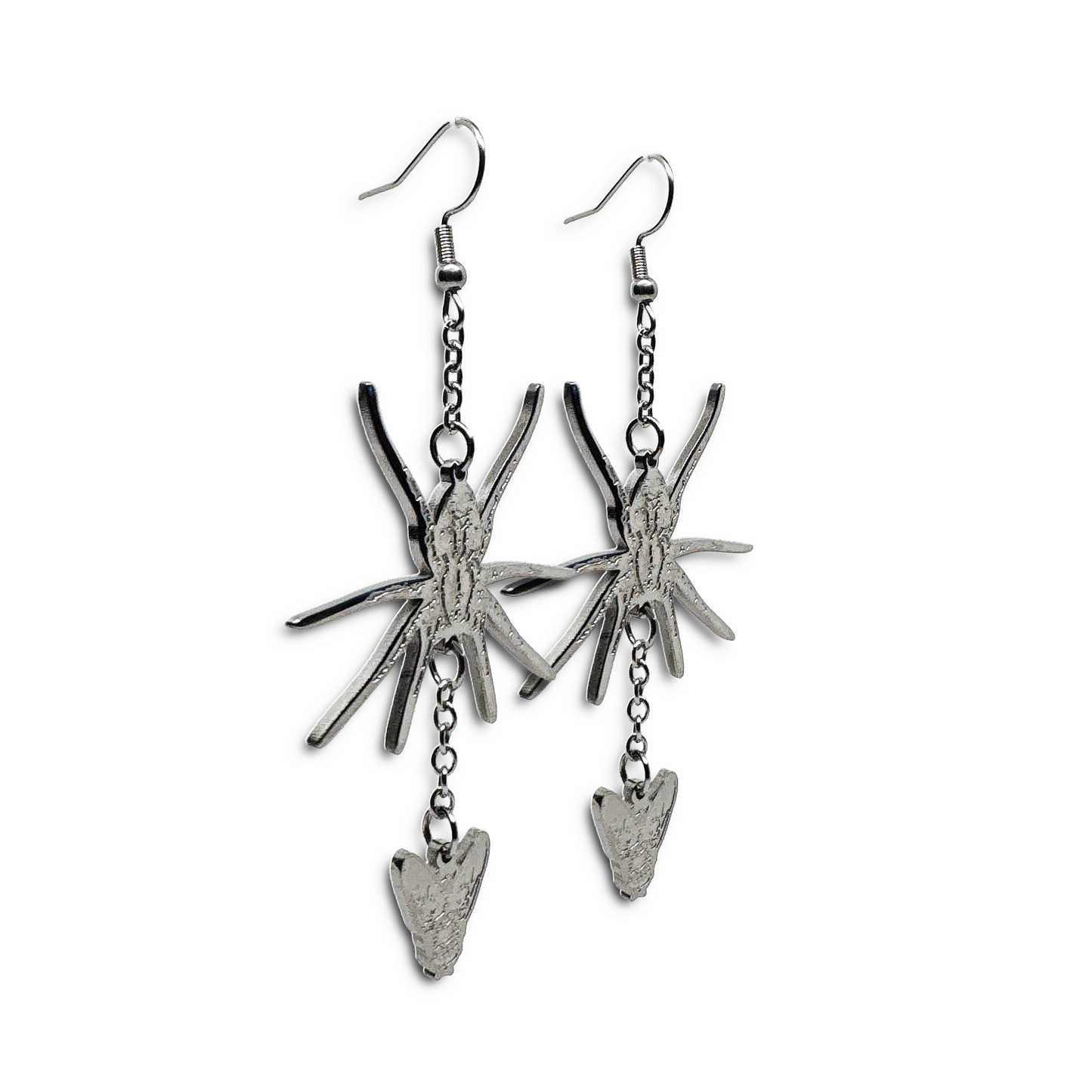 Indie Ovation Spider & Fly Dangly Earring Set - 100% Stainless Steel