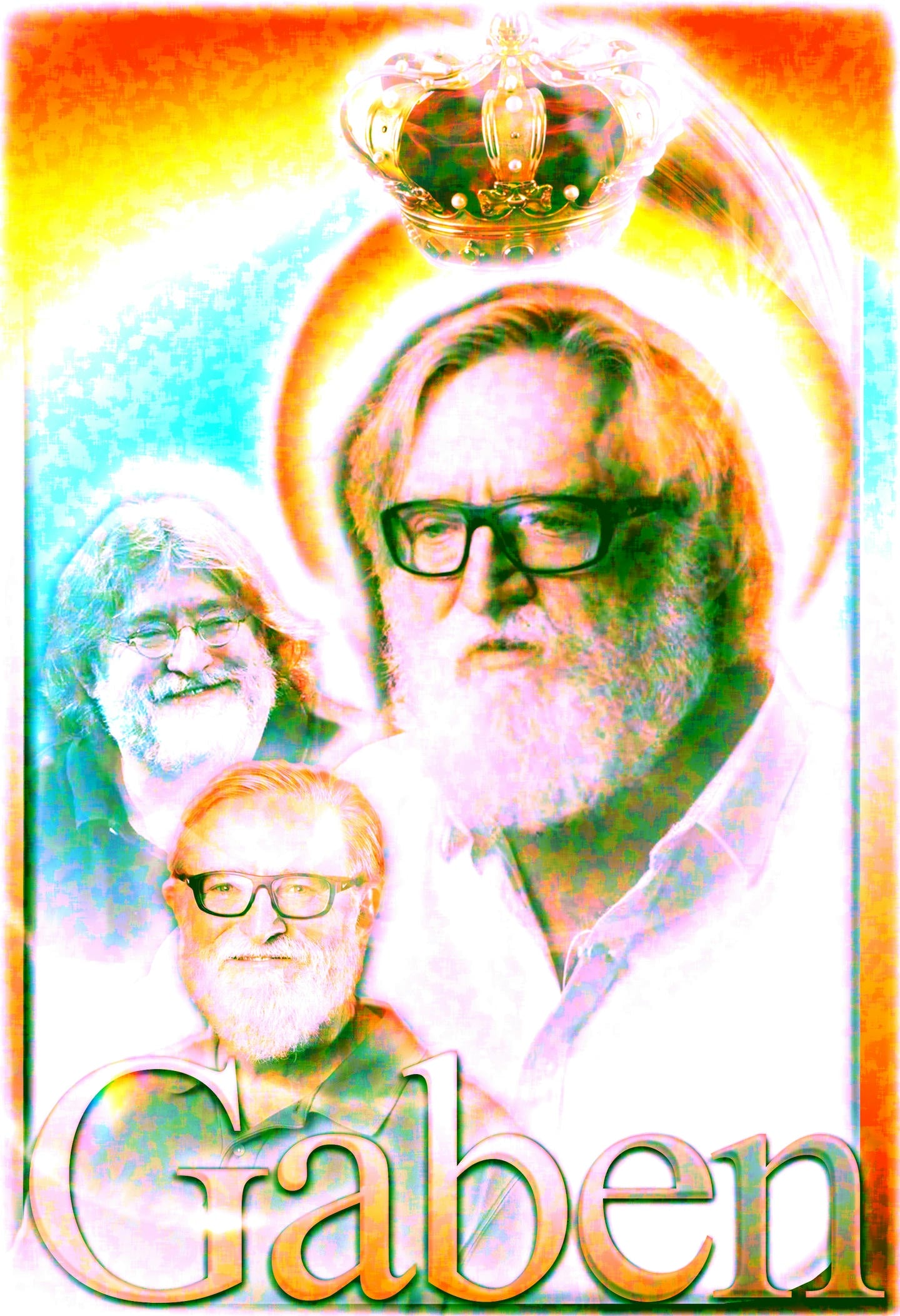 Gabe Newell "King of Gaming" Pop Gaming Poster - 13x19 Matte