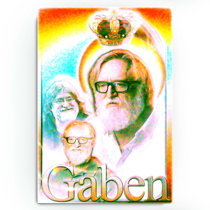 Gabe Newell "King of Gaming" Pop Gaming Poster - 13x19 Matte