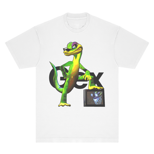 Gex Ringspun T-Shirt - White, Powder Blue & Yellow - Comfort Colors 100% Cotton