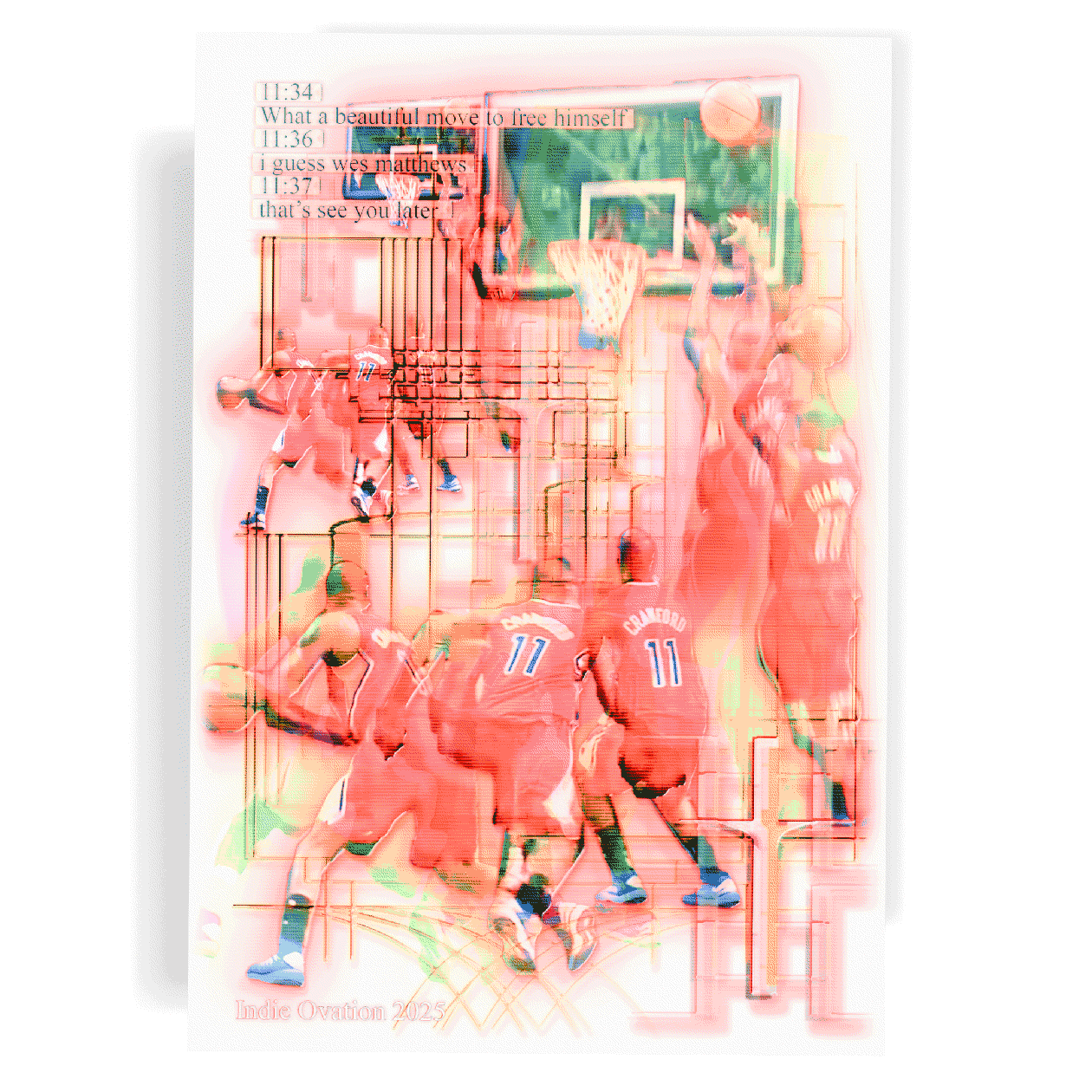 Jamal Crawford NBA "Glitchstep Jumper" Highlight Poster – 13×19 Matte
