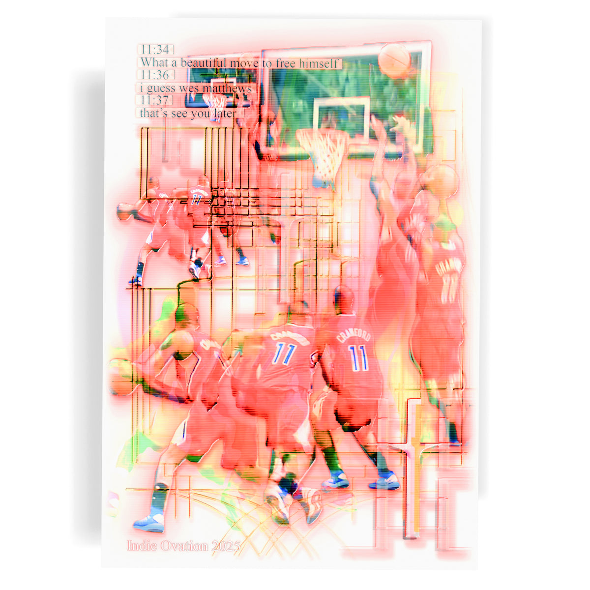 Jamal Crawford NBA "Glitchstep Jumper" Highlight Poster – 13×19 Matte