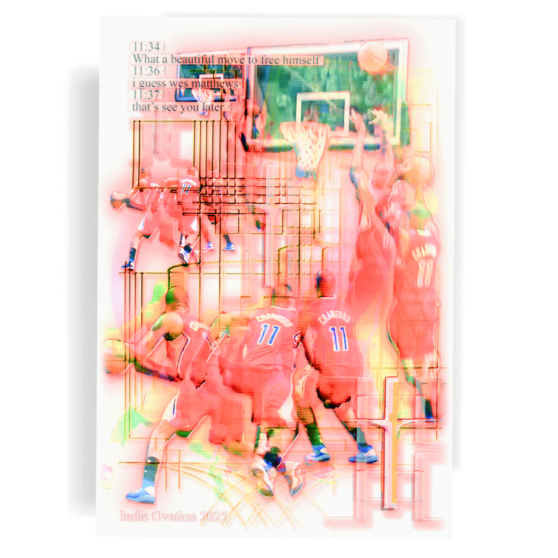 Jamal Crawford NBA "Glitchstep Jumper" Highlight Poster – 13×19 Matte