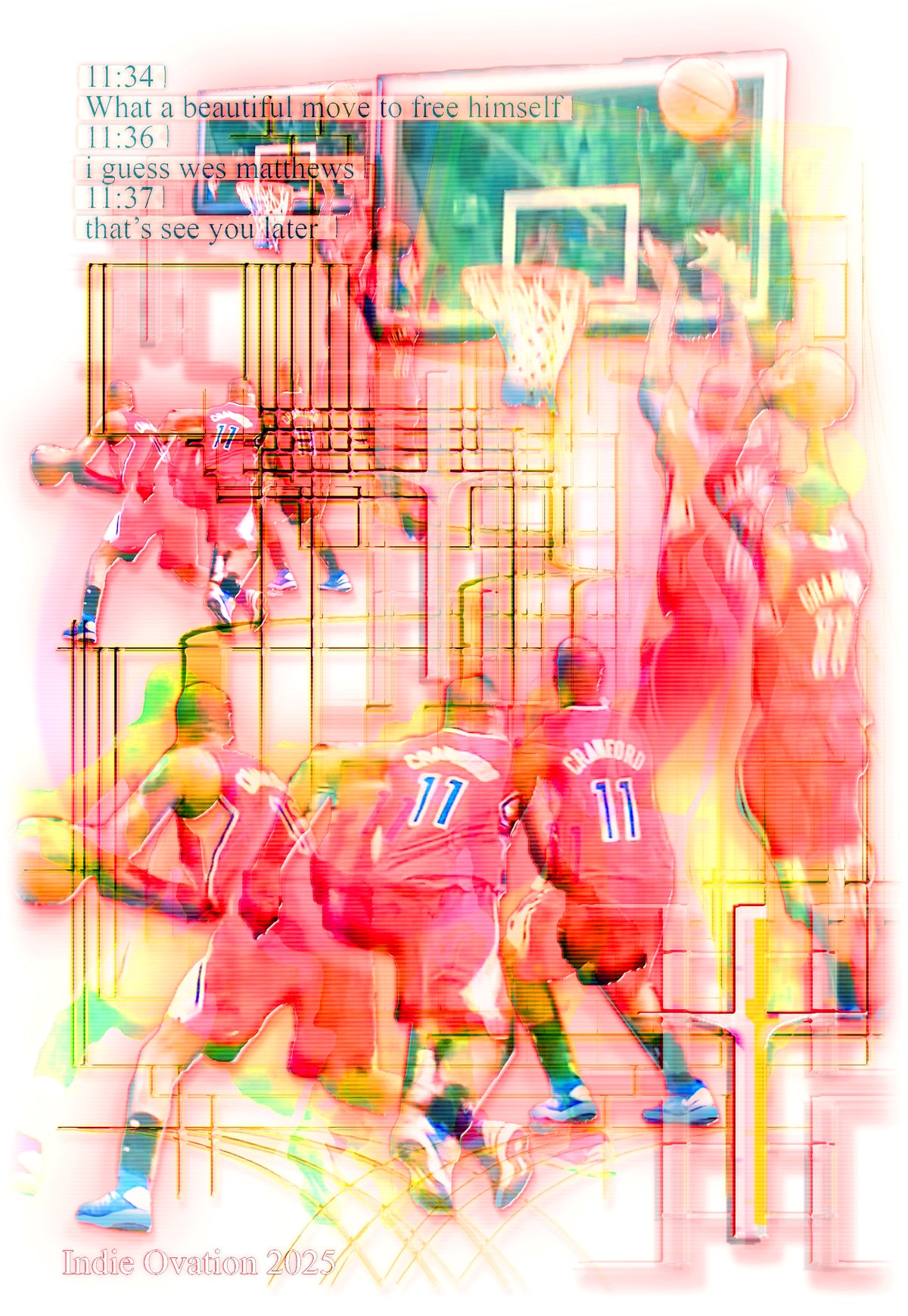 Jamal Crawford NBA "Glitchstep Jumper" Highlight Poster – 13×19 Matte