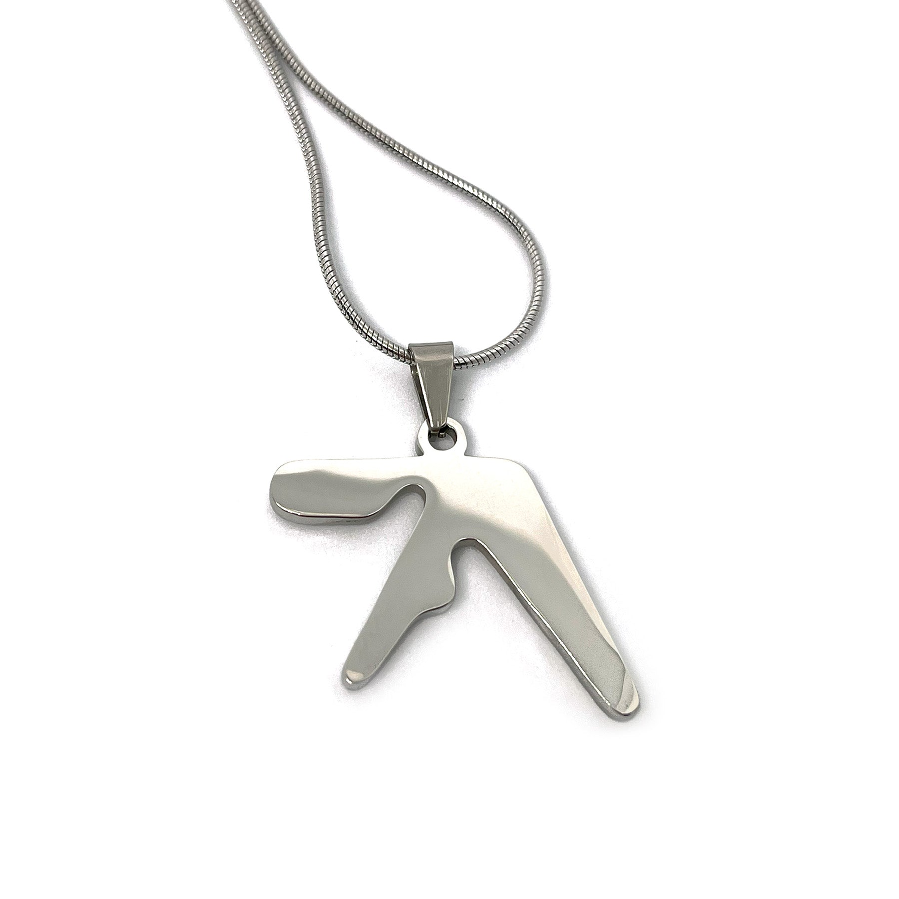 Aphex Twin Logo FanMade Stainless Steel Pendant Chain Necklace 60cm