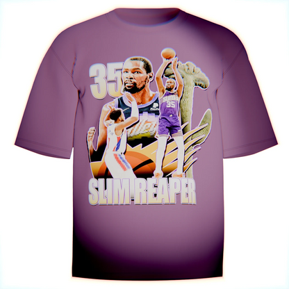 Kevin Durant "Slim Reaper" Vintage Style Phoenix Suns Shirt - Berry, Black & Bay - Comfort Colors 100% Cotton
